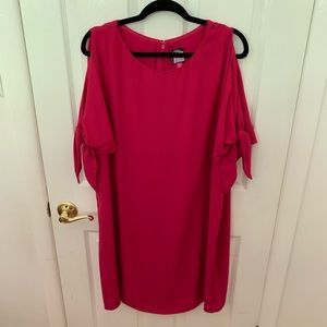 Vince Camuto Magenta Knot Sleeve Dress sz 16W